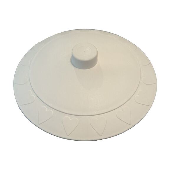 VTG Promise Margarine Plastic Container - Hearts on Lid "Get Heart Smart" Spread - Picture 1 of 4